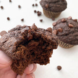 Gluten Free, Top 8 Allergy Free, Vegan Double Chocolate Muffin by The Allergy Chef