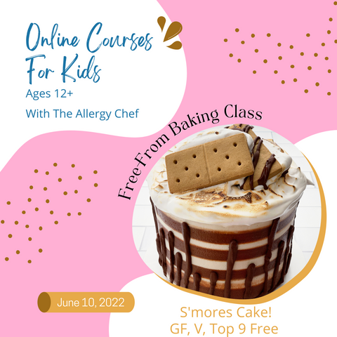 Online Baking Class with The Allergy Chef: S'mores Cake