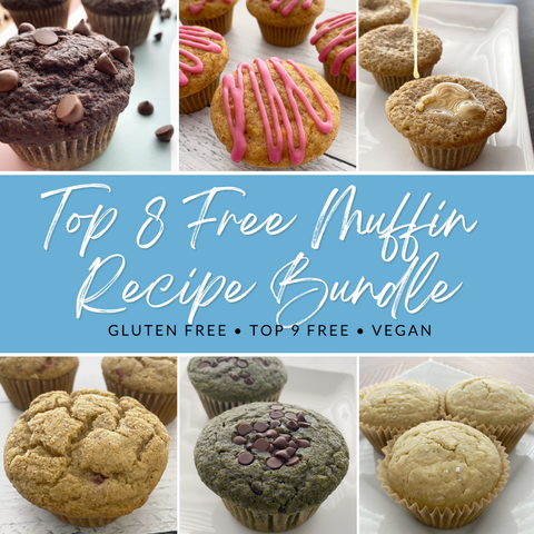 Gluten Free, Egg Free, Vegan, Top 8 Allergy Free Muffin Recipe Bundle